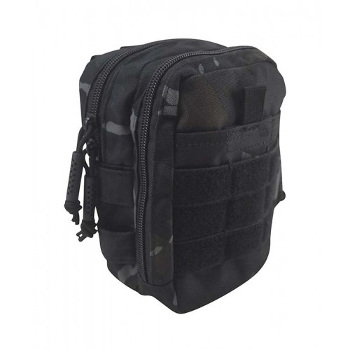 Kombat UK Splitter Pouch (ATP Night), The Splitter pouch is a compact admin style pouch, with MOLLE fixings allowing you to mount it onto belt rigs, tactical vests, bags etc
